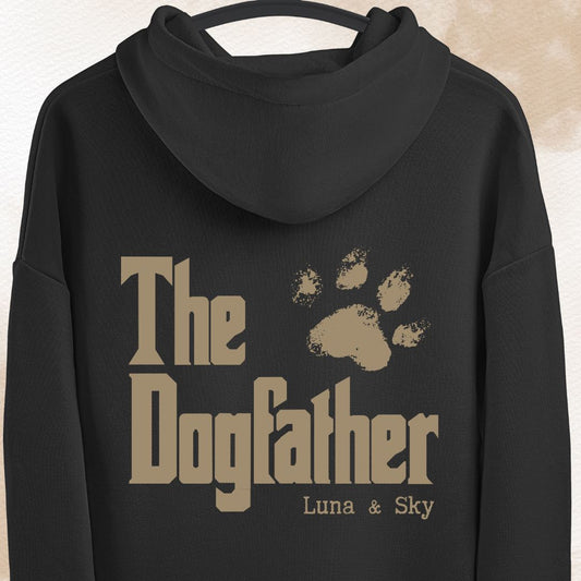 The Dogfather Backprint Hoodie- Personalisierte Namen