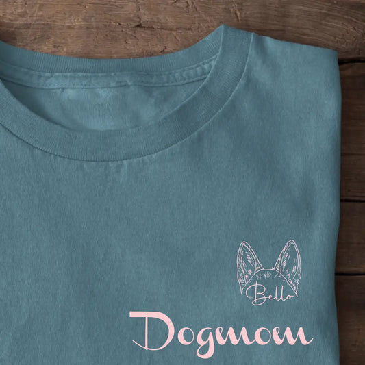 Dogmom Ears T-Shirt personalisiert
