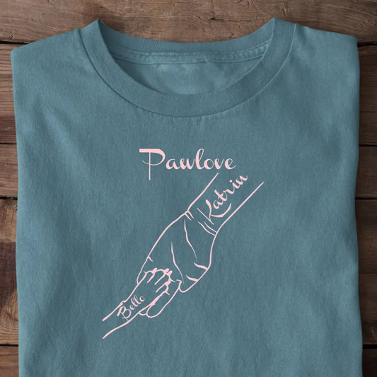 Pawlove rosa T-Shirt personalisiert