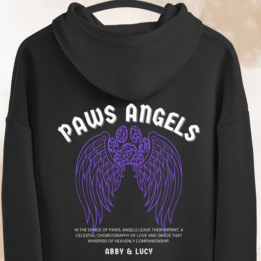 Paws Angels Backprint personalisiert - Unisex Hoodie
