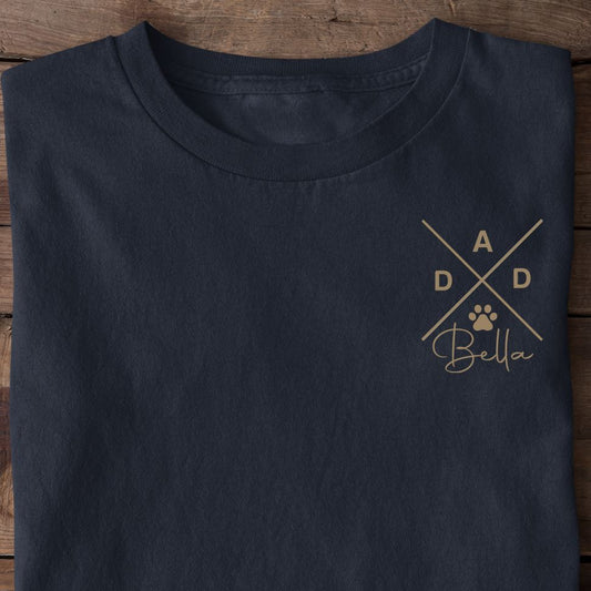 Dogdad Cross T-Shirt + personalisierter Hundename