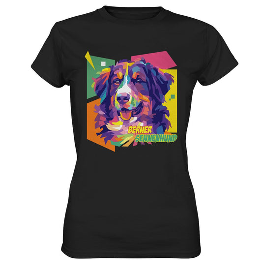 Pop-Art Style Berner Sennenhund - Ladies Premium Shirt