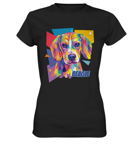 Pop-Art Style Beagle - Ladies Premium Shirt