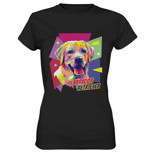 Pop-Art Style Labrador Retriever - Ladies Premium Shirt
