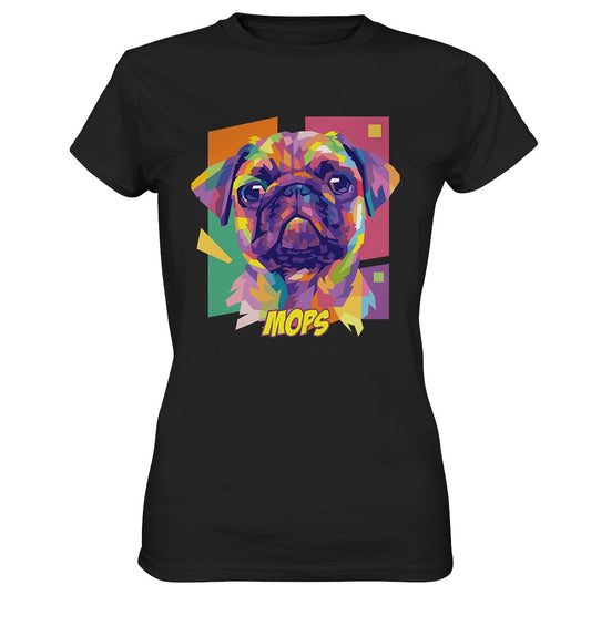 Pop-Art Style Mops - Ladies Premium Shirt