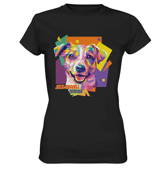 Pop-Art Style Jack Russell Terrier - Ladies Premium Shirt